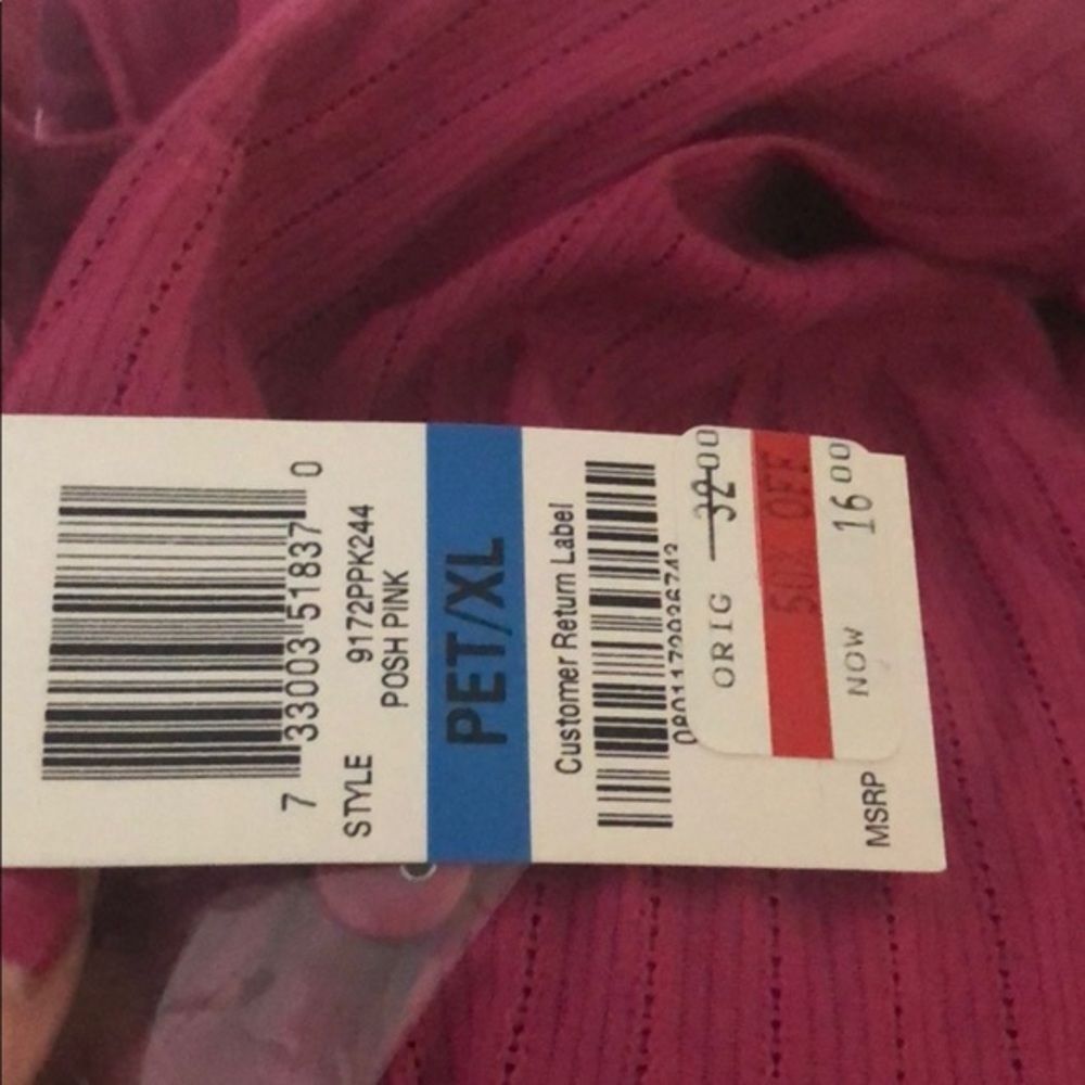 This magenta l/s extra large shirt Karen Scott - Picture 4 of 4